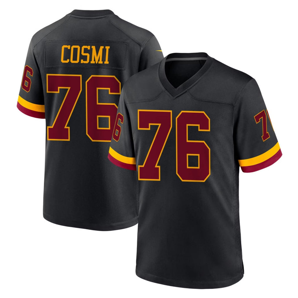 Friene W.Commanders #76 Sam Cosmi Player Black Limited Home Game Stitched Jerseys