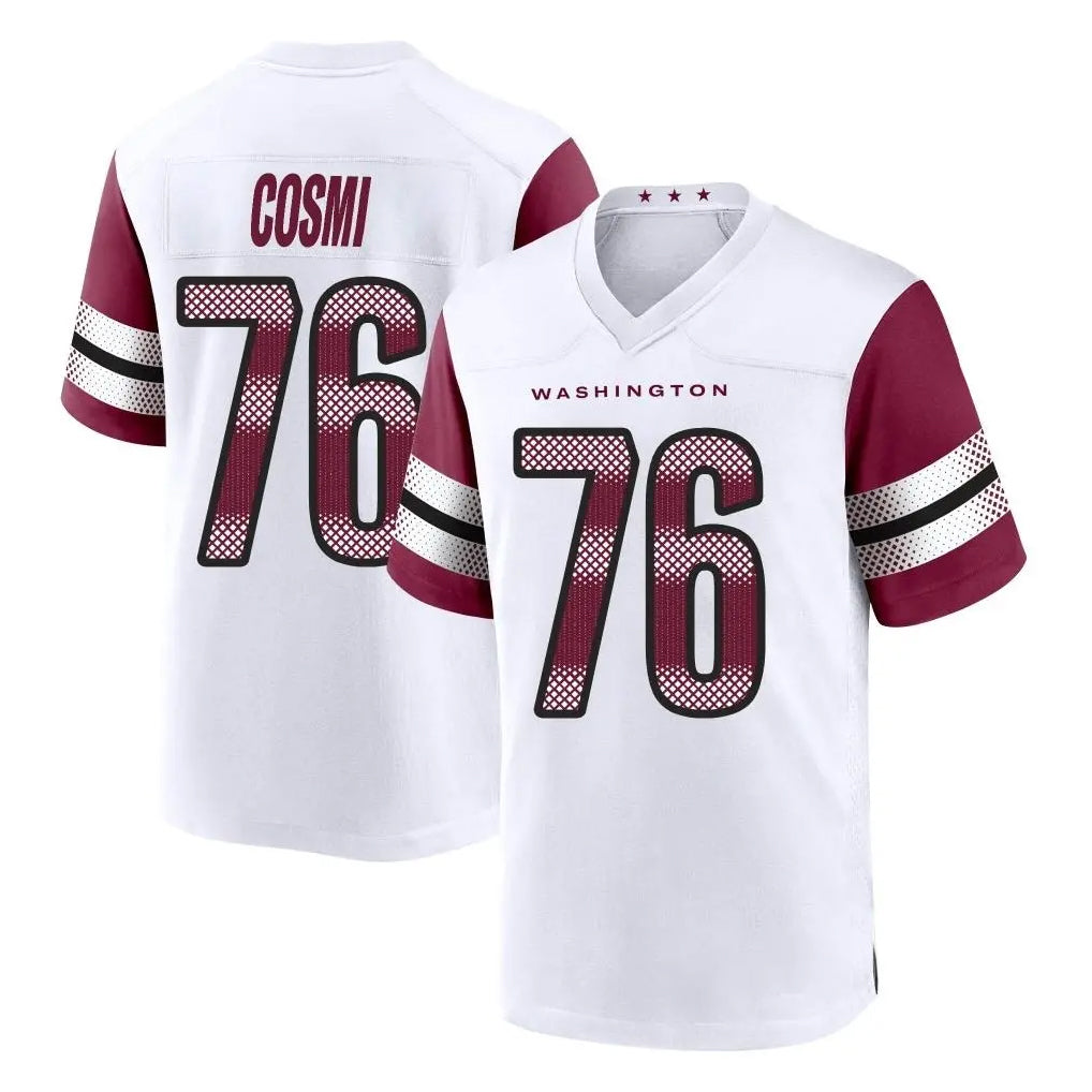 Friene W.Commanders #76 Sam Cosmi Player White Game Home Stitched Jerseys
