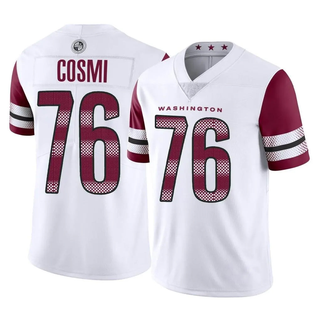 Friene W.Commanders #76 Sam Cosmi Player White Limited Vapor Home Game Stitched Jerseys