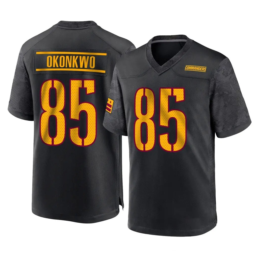 Friene W.Commanders #85 Chig Okonkwo Player Black Home Game Stitched Jerseys