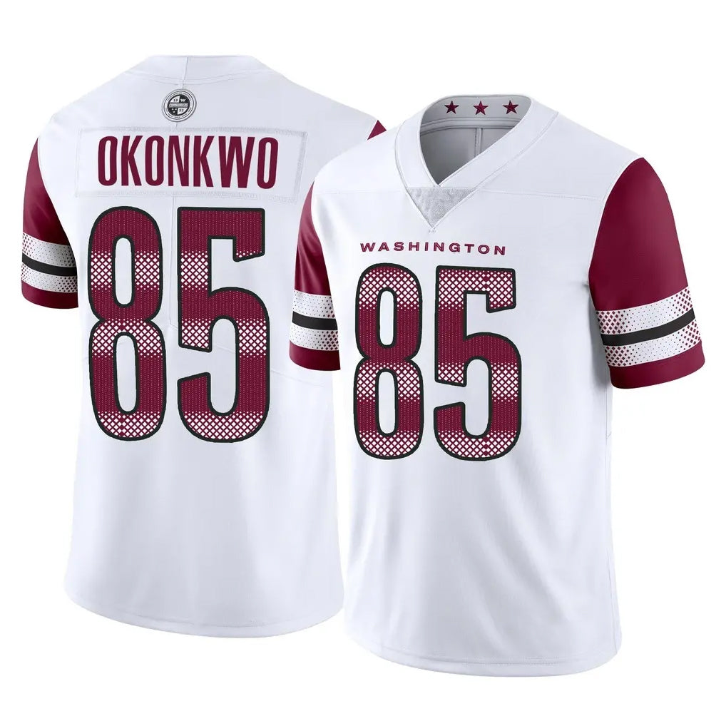 Friene W.Commanders #85 Chig Okonkwo Player White Limited Vapor Home Game Stitched Jerseys