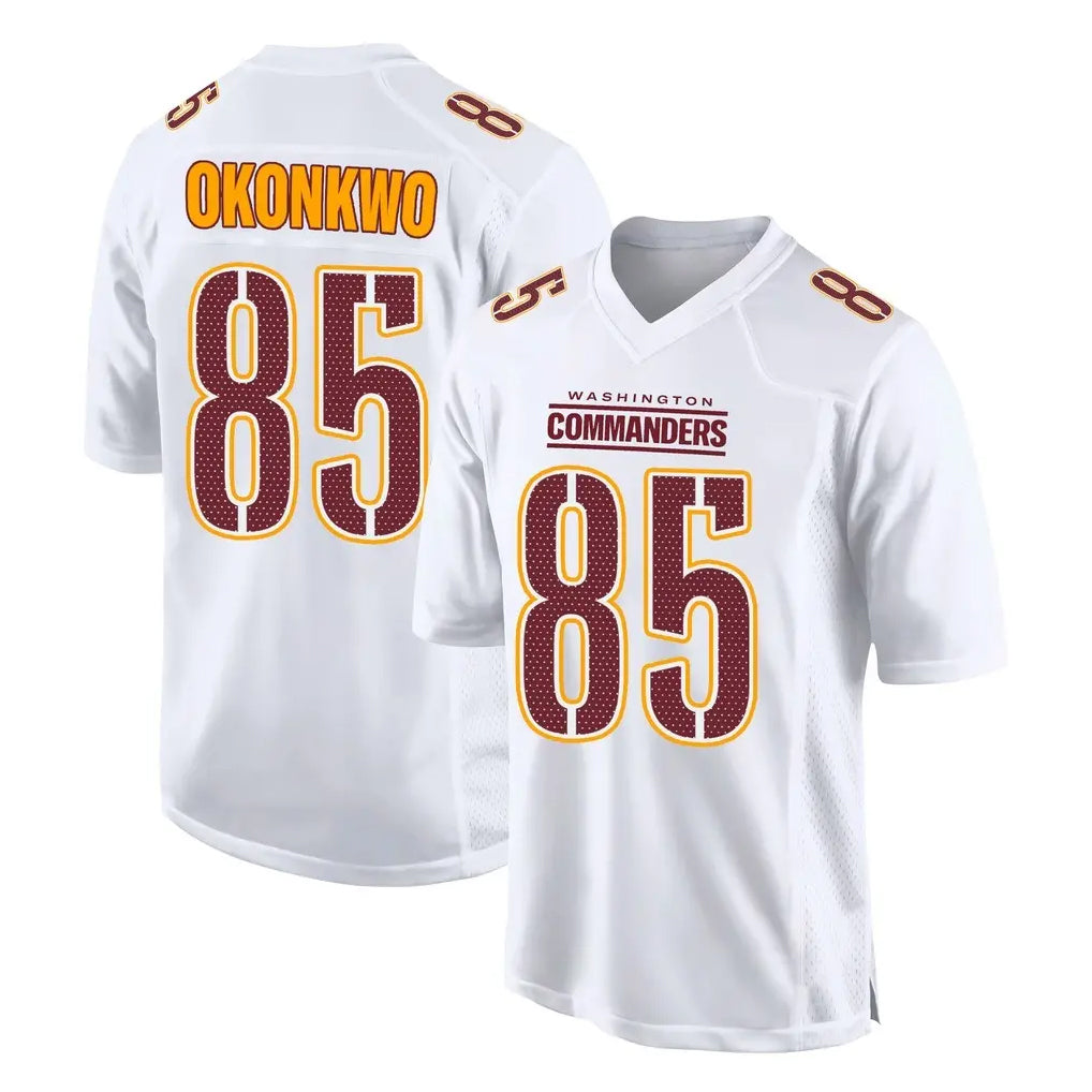 Friene W.Commanders #85 Chig Okonkwo Player White Tundra Fashion Home Game Stitched Jerseys