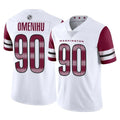 Friene W.Commanders #90 Charles Omenihu Player White Limited Vapor Home Game Stitched Jerseys