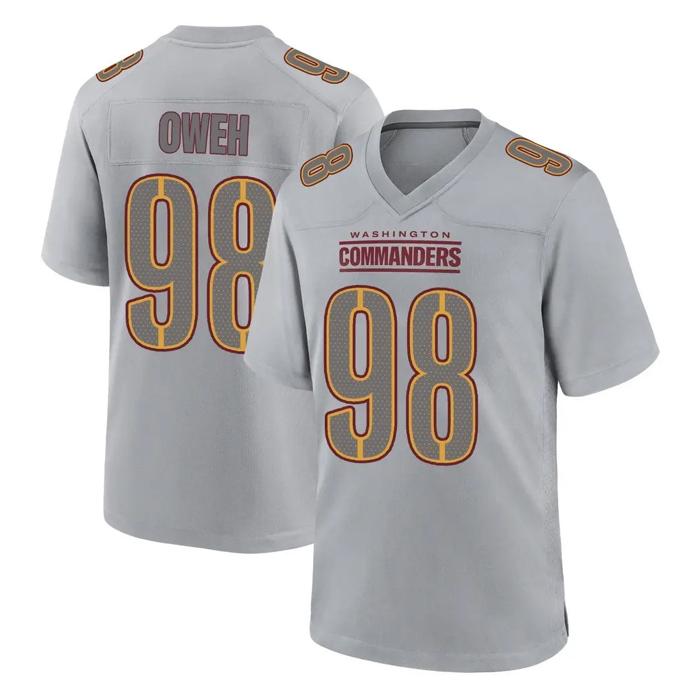 Friene W.Commanders #98 Odafe Oweh Player Gray Atmosphere Fashion Home Game Stitched Jerseys
