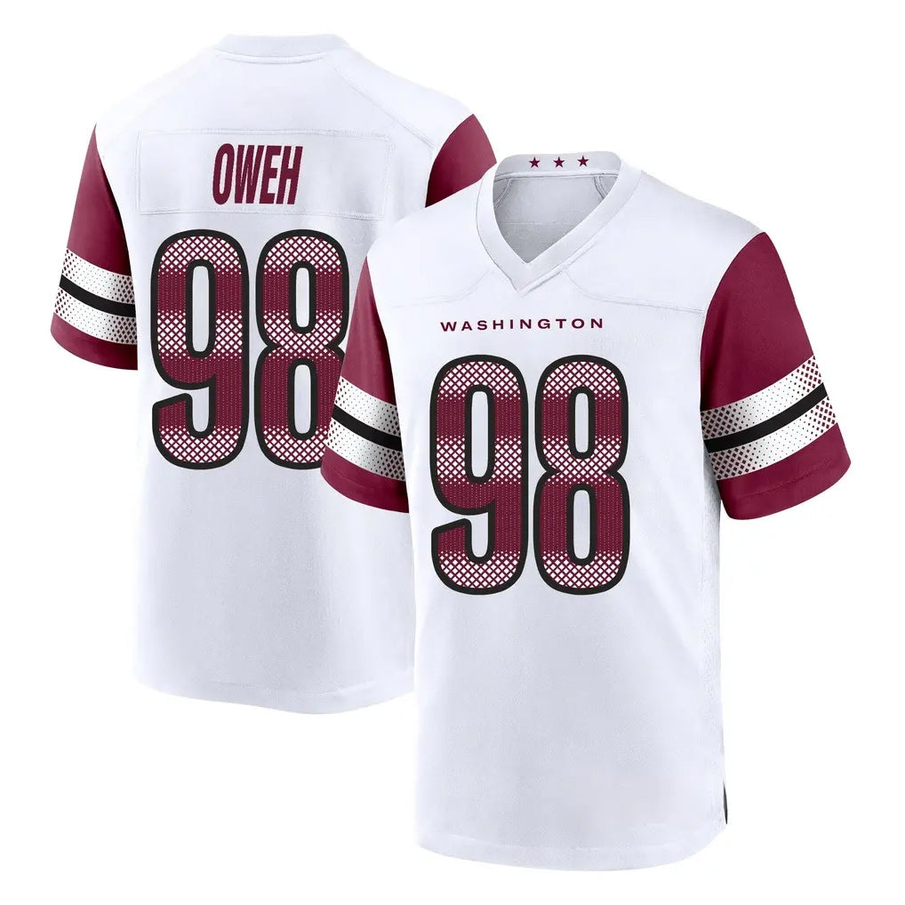Friene W.Commanders #98 Odafe Oweh Player White Game Home Stitched Jerseys