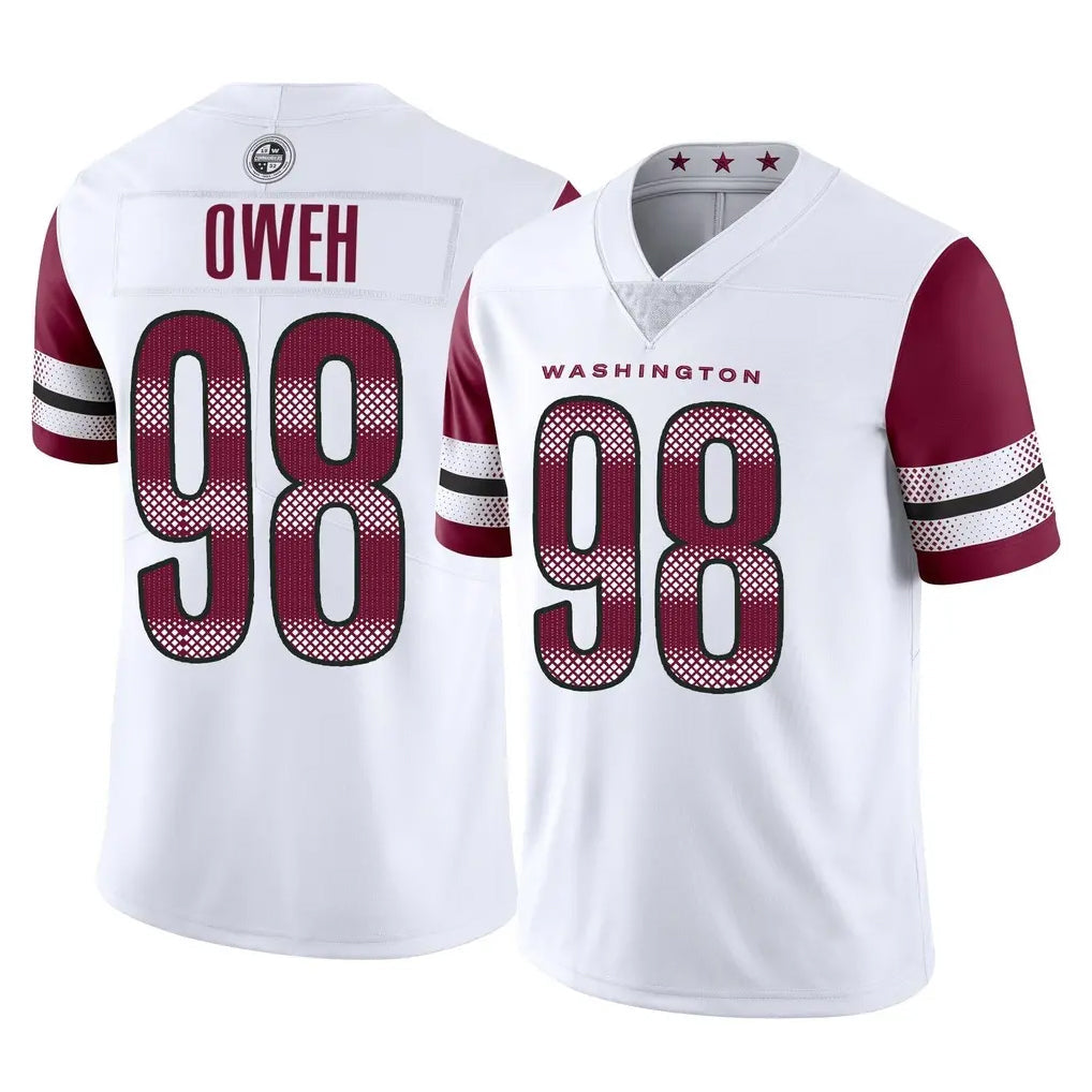 Friene W.Commanders #98 Odafe Oweh Player White Limited Vapor Home Game Stitched Jerseys