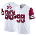 Friene W.Commanders #98 Odafe Oweh Player White Vapor F.U.S.E. Limited Home Game Stitched Jerseys