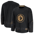 Friene W.Jets Black 2024 Military Appreciation Practice Jerseys