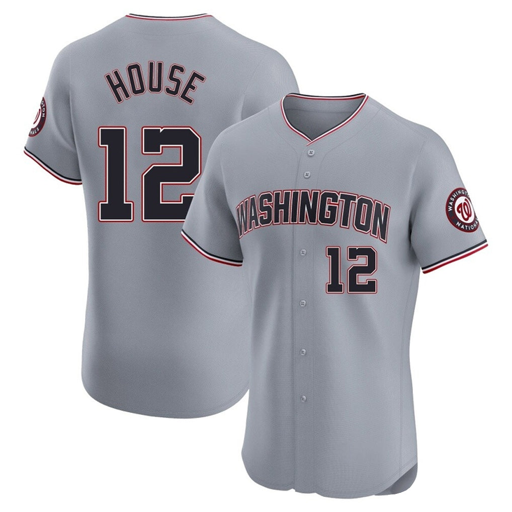 Friene W.Nationals #12 Brady House Player Gray City Connect Elite Alternate Stitched Jerseys