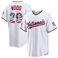 Friene W.Nationals #29 James Wood Player White Home Limited Stitched Jerseys