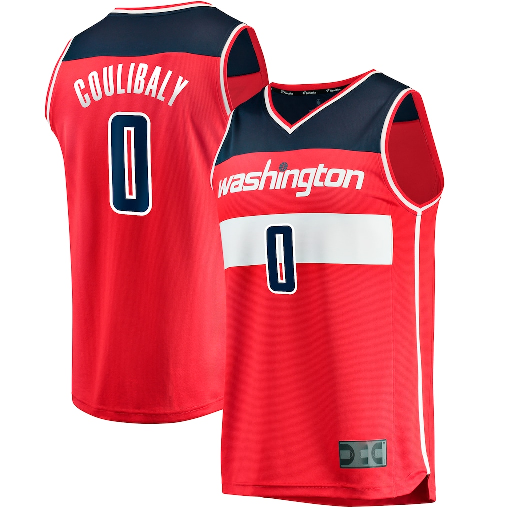 Friene W.Wizards #0 Bilal Coulibaly  Red Fast Break Replica Jerseys - Icon Edition