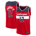 Friene W.Wizards #12 Tre Johnson III  Red Fast Break Replica Jerseys - Icon Edition
