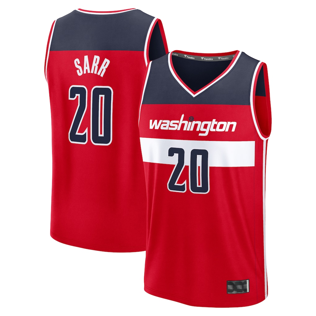 Friene W.Wizards #20 Alex Sarr Red Fast Break Replica Jerseys - Icon Edition