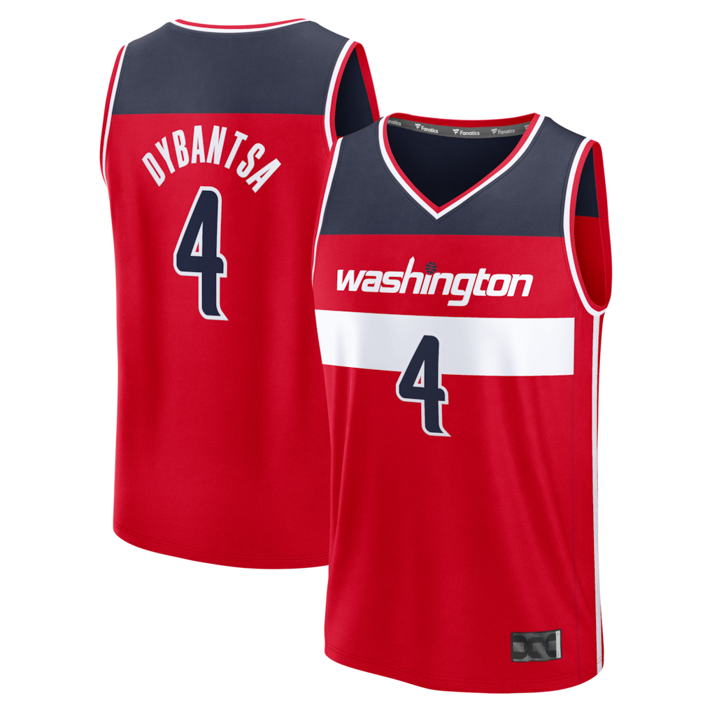 Friene W.Wizards #4 AJ Dybantsa Red 2026 Draft First Round Pick Fast Break Jersey s- Icon Edition