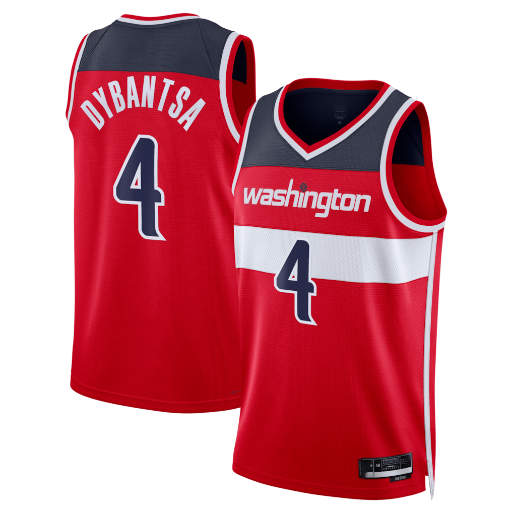 Friene W.Wizards #4 AJ Dybantsa Red 2026 Draft Swingman Jerseys - Icon Edition