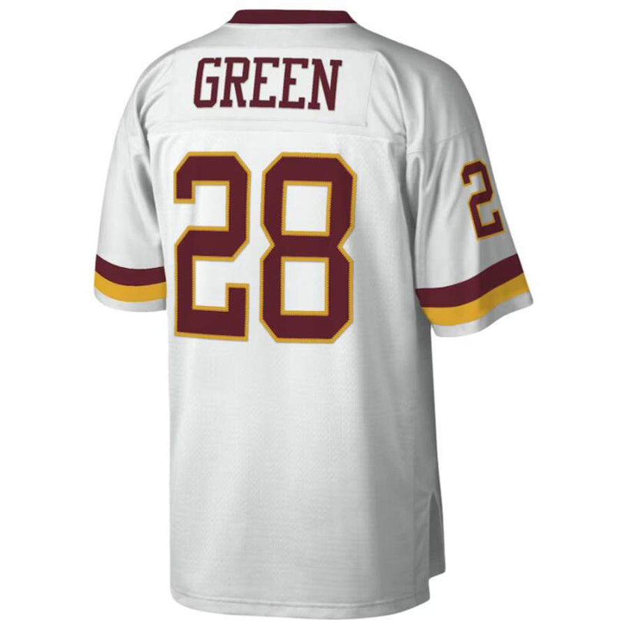 Friene W.Commanders #28 Darrell Green Mitchell & Ness White Legacy Replica Stitched Jerseys